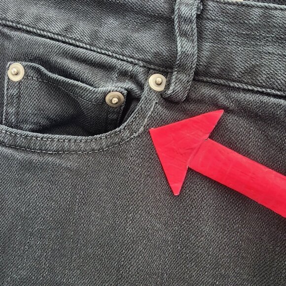 Nili Lotan Womens 2 Jeans 111/88 80 NL Skinny Crop Raw Hem Black Denim Jeans - Picture 6 of 10